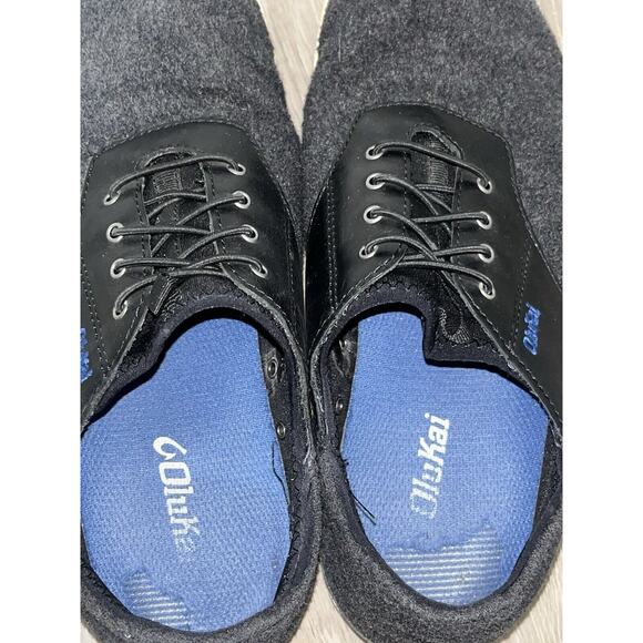 Olukai Nohea Moku Hulu 10374-406C Sneaker Clog Black /Dark Shadow Men's Size 8.5 - Picture 5 of 7